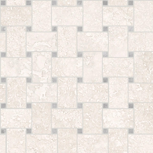 Sant Agostino Via Appia White Krystal Mosaik Rete 30x30 cm