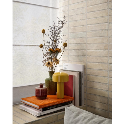 Sant Agostino Bit Cream Boden- und Wandfliese 5x20 cm