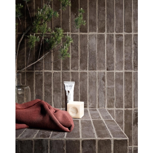Sant Agostino Bit Moka Boden- und Wandfliese 5x20 cm