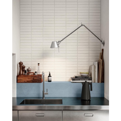 Sant Agostino Bit White Boden- und Wandfliese 5x20 cm