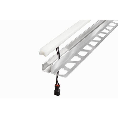 Schlüter LIPROTEC EASY LED-Modul mit Schenkel RGB+W Edelstahl gebürstet V4A 100 cm