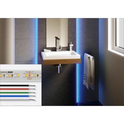Schlüter LIPROTEC ES 9 LED-Streifen RGB+W steuerbar 24 V DC 50 cm