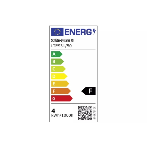 Schlüter LIPROTEC ES 31 LED-Streifen Warmweiss (3400 K) 24 V DC 50 cm