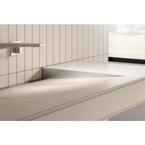 Schlüter KERDI-WASHBASINPROFILE-WW Gefällekeile, Edelstahl gebürstet