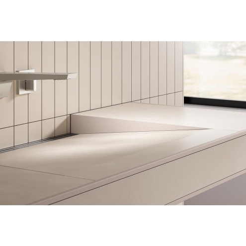 Schlüter KERDI-WASHBASINPROFILE-WW Gefällekeile, Alu, strukturbeschichtet TSI