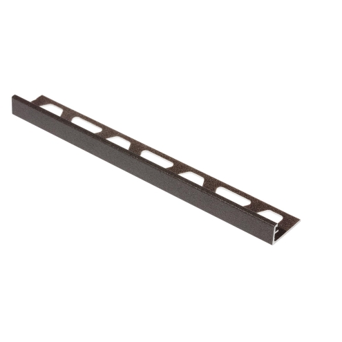 Schlüter-SCHIENE-TSDA Dunkelanthrazit Strukturbeschichtet Abschlussschiene (L-Profil) Höhe: 10 mm Länge: 250 cm