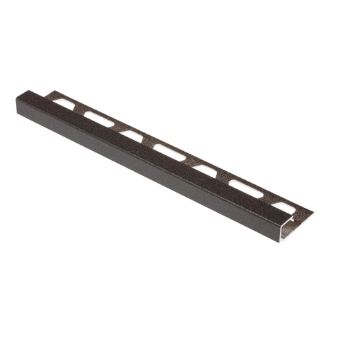 Schlüter-QUADEC-TSDA Dunkelanthrazit Strukturbeschichtet Abschlussschiene Höhe: 10 mm Länge: 250 cm