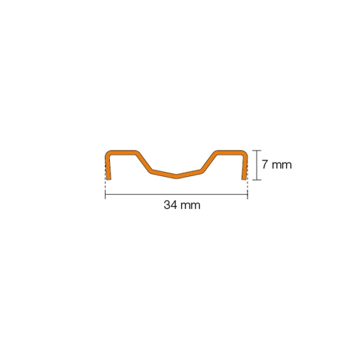 Schlüter KERDI-LINE-VARIO Entwässerungsprofil 120 cm COVE 34 Edelstahl gebürstet
