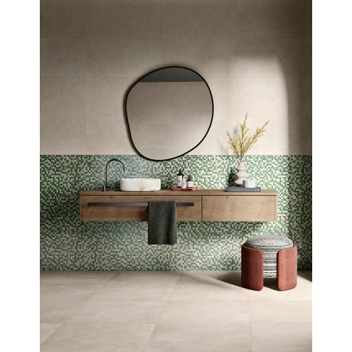 Love Tiles Sense Bitmap Blue Natural 35x70 cm Wanddekor