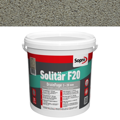 Sopro F20 Solitär DrainFuge grau 15 Eimer 25 kg