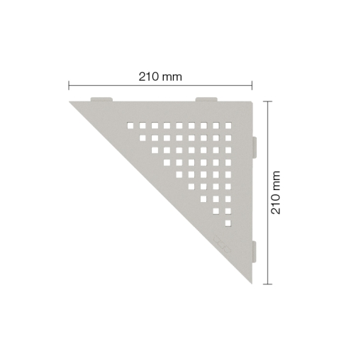 Schlüter Wandablage SHELF-E Beigegrau 210x210 mm