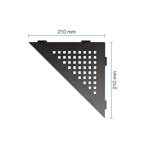 Schlüter Wandablage SHELF-E Dunkelanthrazit 210x210 mm