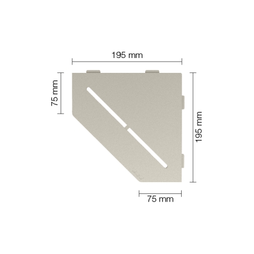Schlüter Wandablage SHELF-E Creme 195x195 mm
