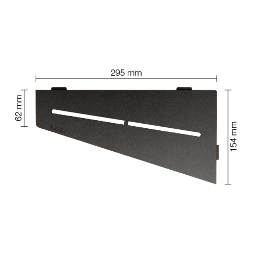 Schlüter Wandablage SHELF-E Dunkelanthrazit 154x295 mm