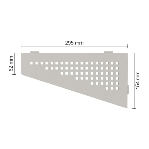 Schlüter Wandablage SHELF-E Beigegrau 154x295 mm