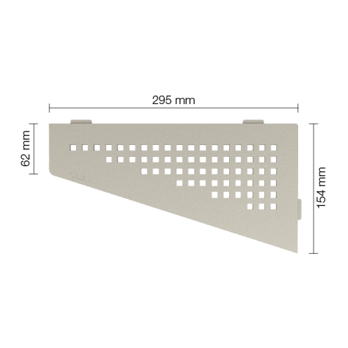Schlüter Wandablage SHELF-E Creme 154x295 mm