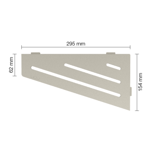 Schlüter Wandablage SHELF-E Creme 154x295 mm
