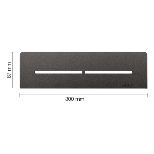 Schlüter Wandablage SHELF-N Dunkelanthrazit 300x87 mm