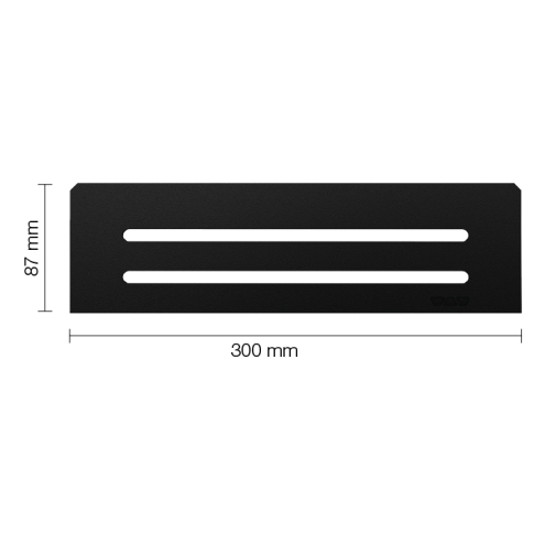 Schlüter Wandablage SHELF-N Graphitschwarz matt 300x87 mm