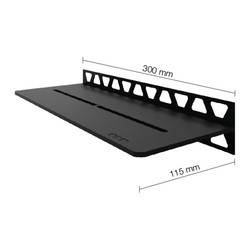 Schlüter Wandablage SHELF-W Graphitschwarz matt 300x115 mm