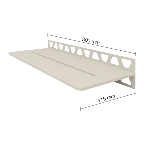 Schlüter Wandablage SHELF-W Elfenbein 300x115 mm