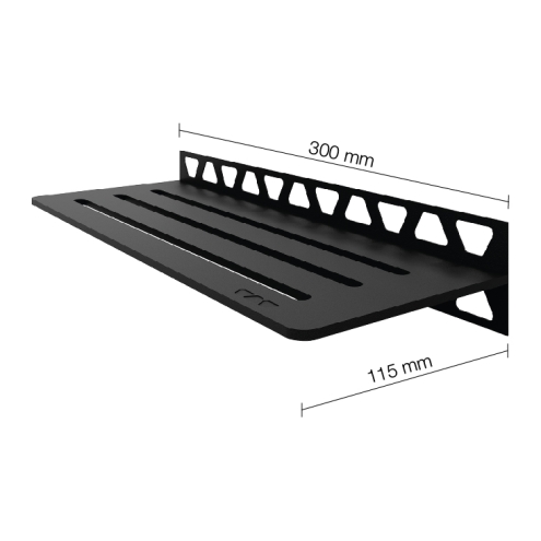 Schlüter Wandablage SHELF-W Graphitschwarz matt 300x115 mm