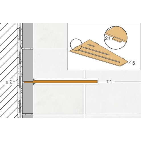 Schlüter Wandablage SHELF-E Grau 154x295 mm