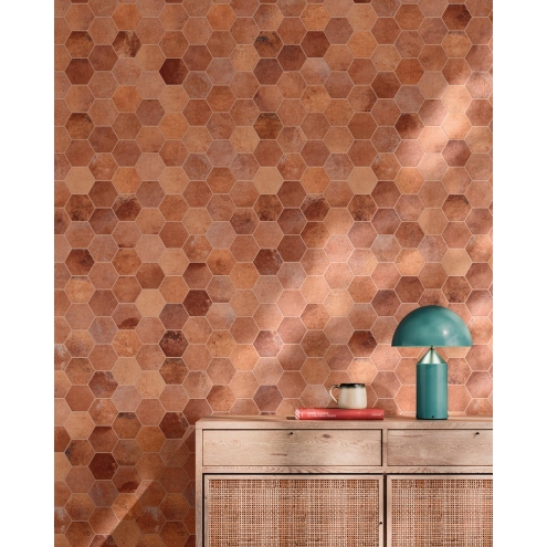PrimeCollection Heartland Terracotta Mosaik Esagone 28x32 cm
