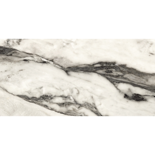 Provenza Unique Marble Boden- und Wandfliese Bianco Siena glänzend 60x120 cm