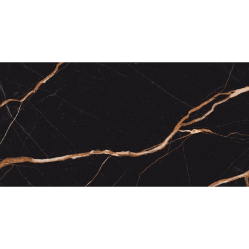 Provenza Unique Marble Boden- und Wandfliese Sahara Noir glänzend 60x120 cm