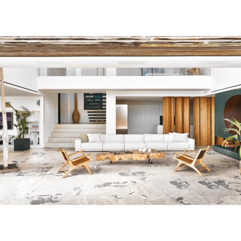 Florim Creative Design Onyx&More White Blend Glossy Boden- und Wandfliese 60x120 cm