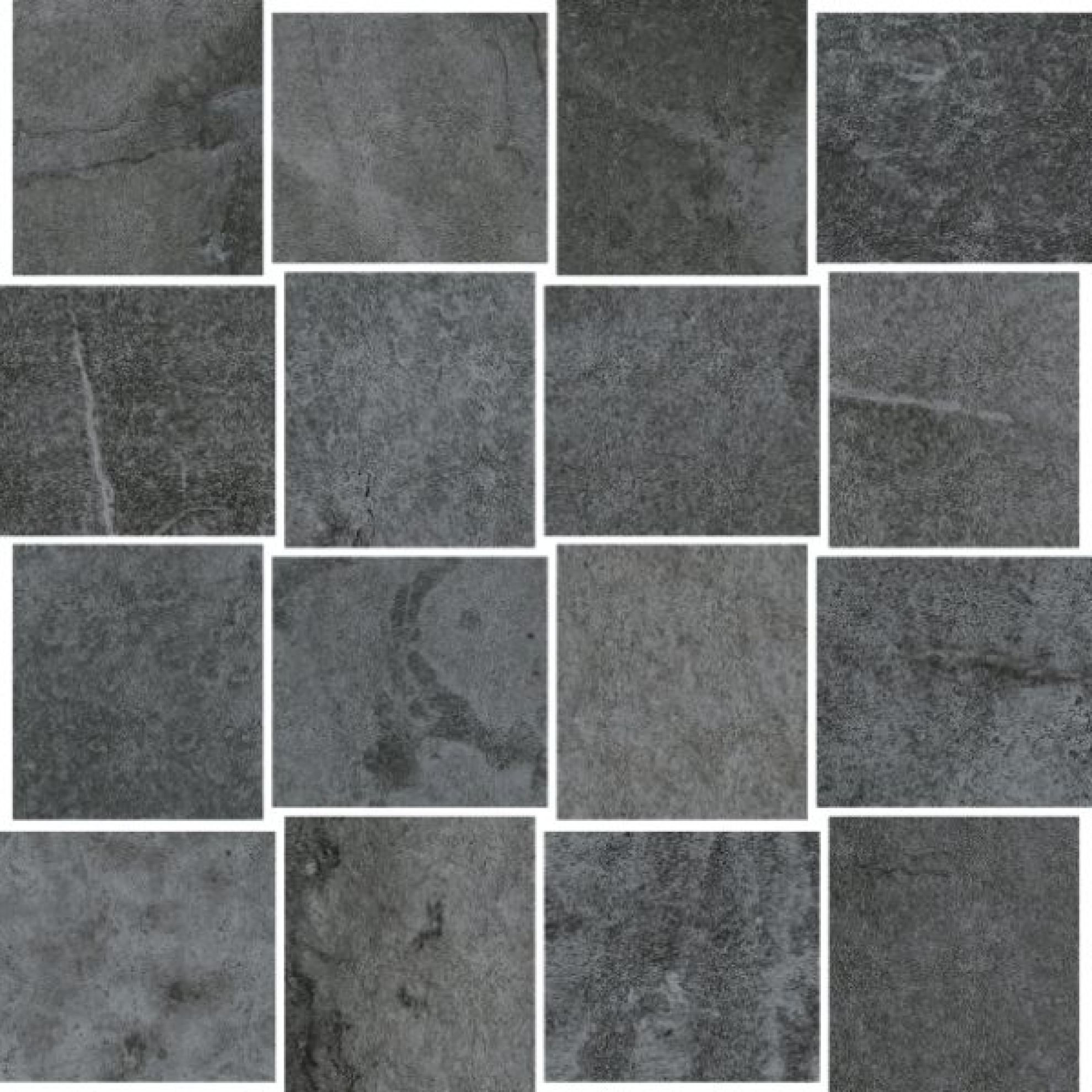 PrimeCollection Cima di Castello Mosaik Nero 30x30 cm