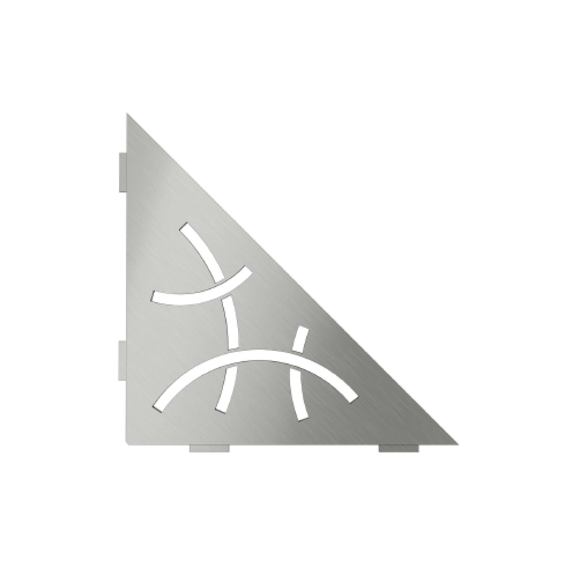 Schlüter Wandablage SHELF-E Edelstahl gebürstet 210x210 mm