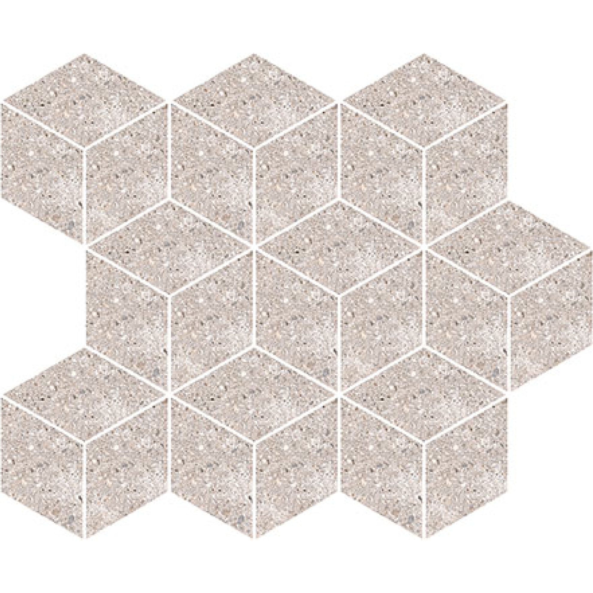 Keraben Underground Mosaik Cube Taupe Natural 26x30 cm