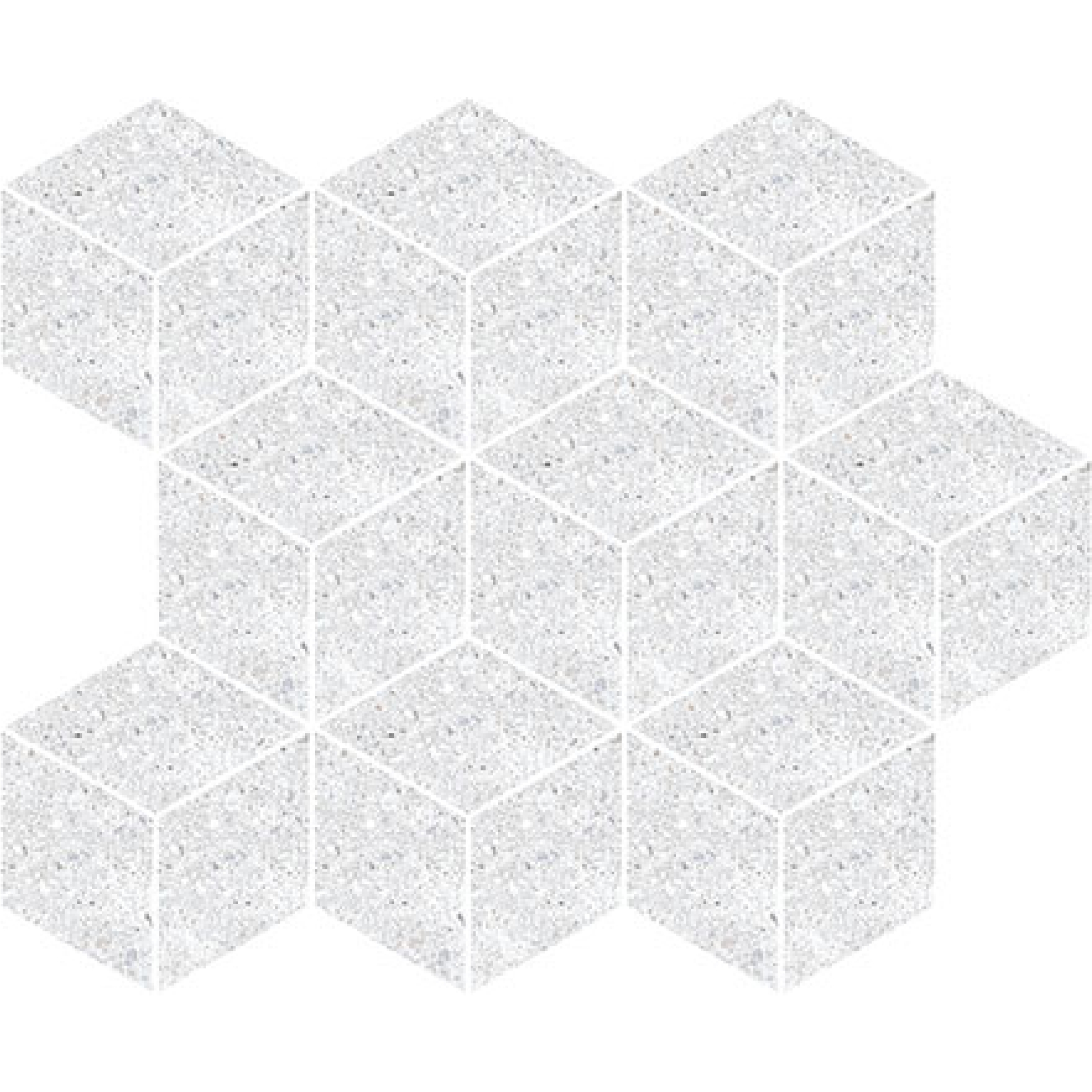 Keraben Underground Mosaik Cube White Natural 26x30 cm