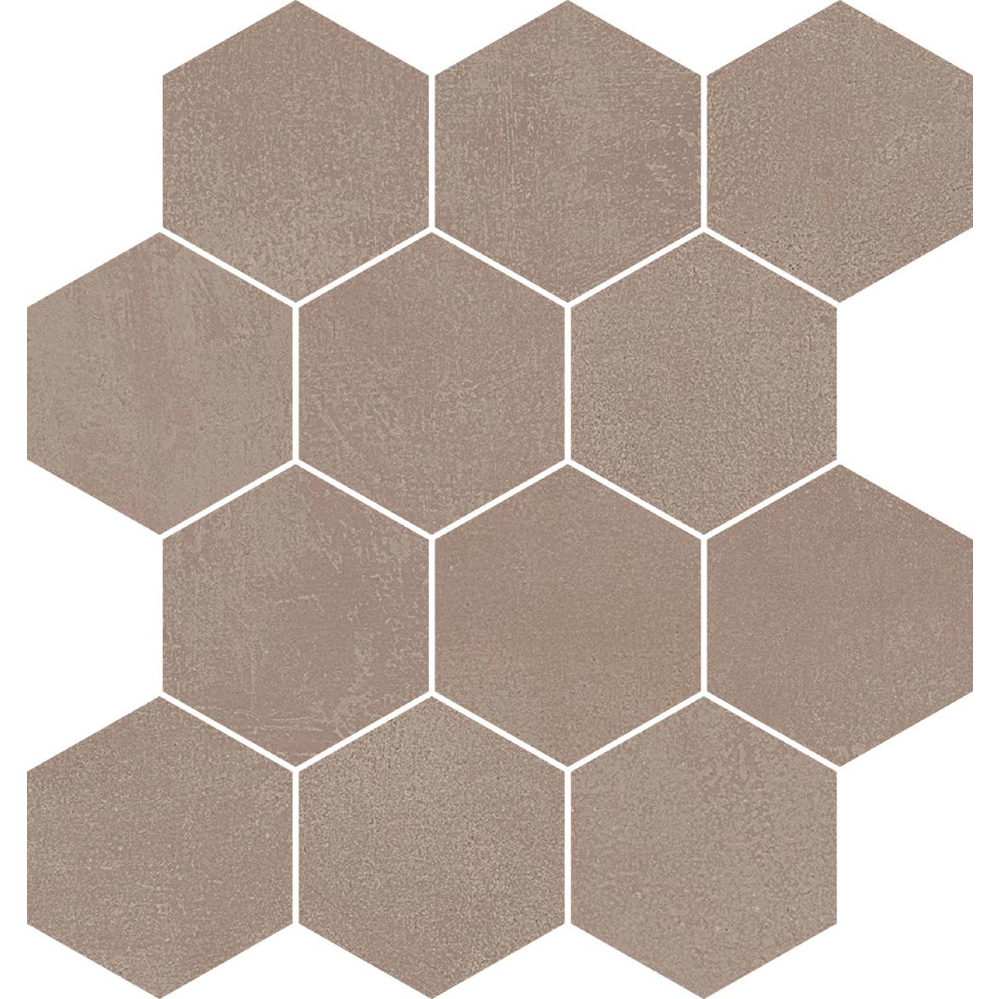 PrimeCollection Timeline Mosaico Esagoni Taupe 30x34 cm