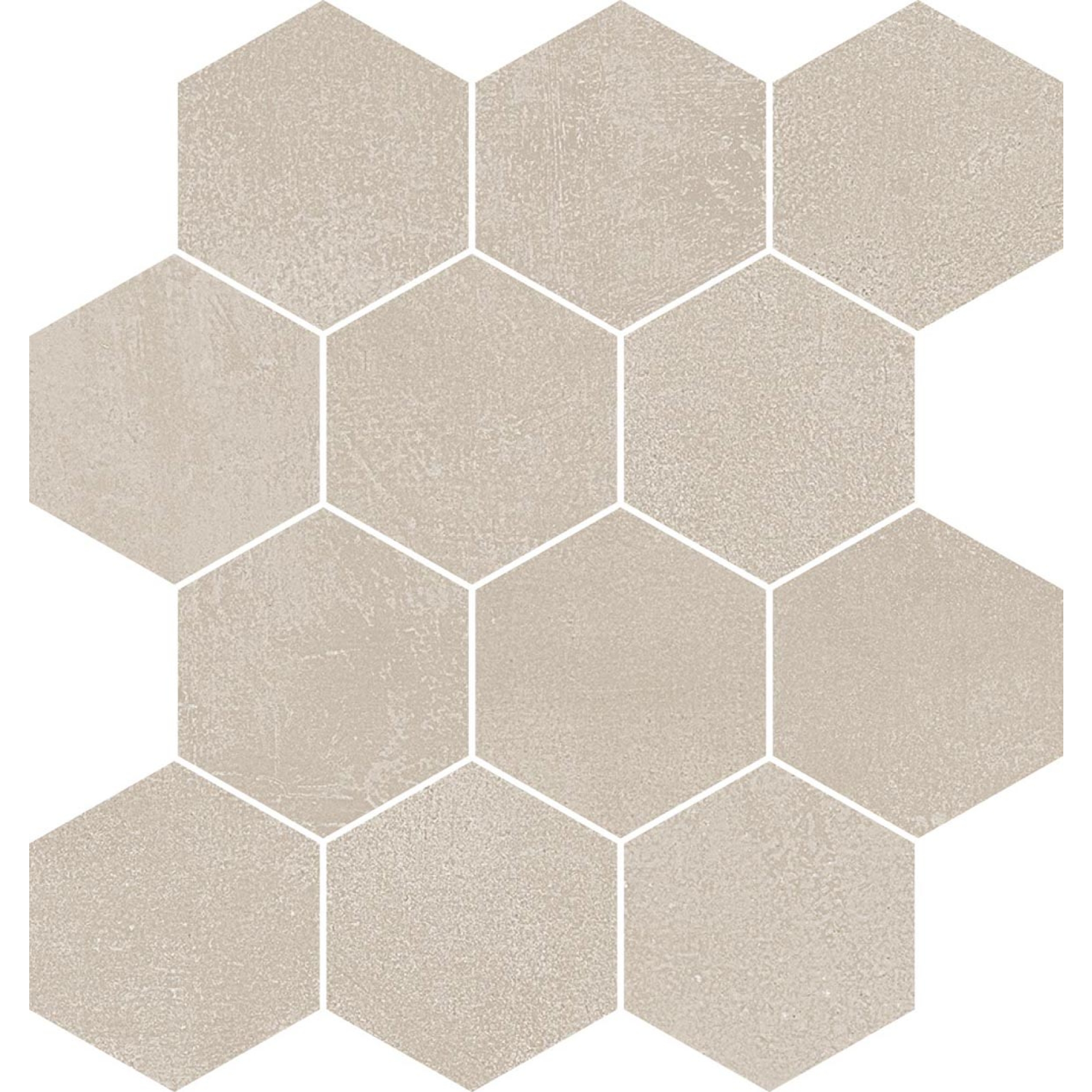 PrimeCollection Timeline Mosaico Esagoni Beige 30x34 cm