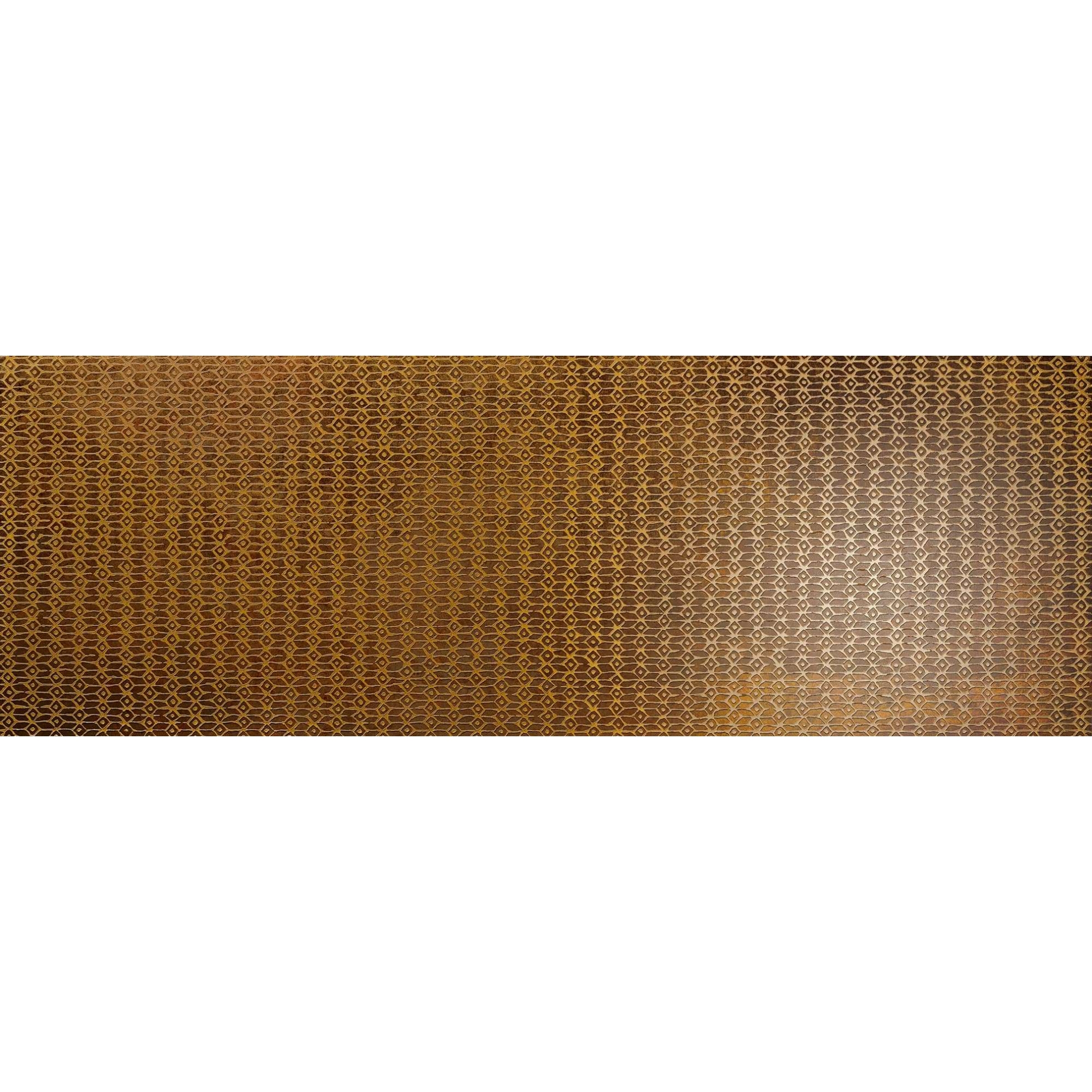 Love Tiles Metallic Corten Wanddekor Trame 35x100 cm