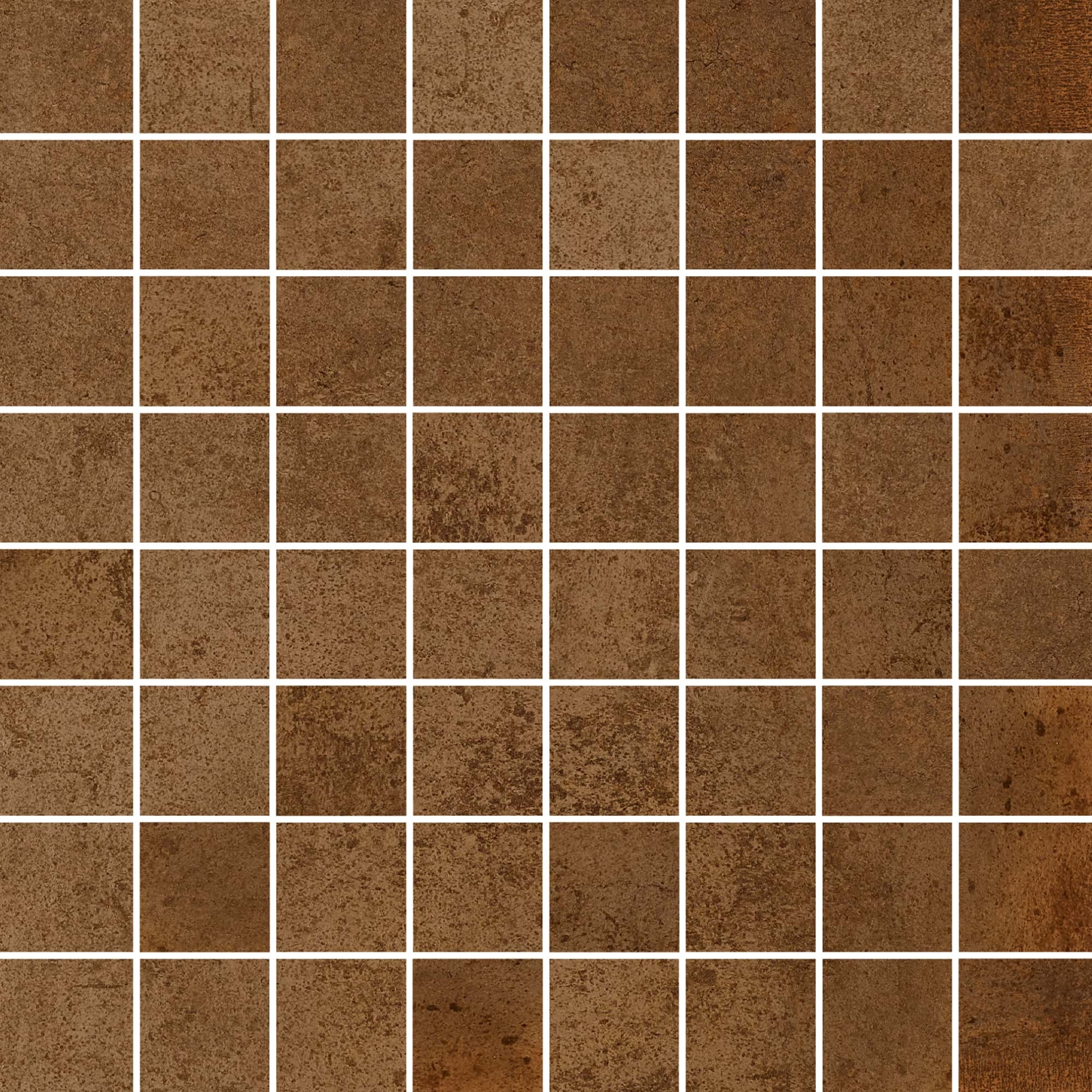 Love Tiles Metallic Corten Mosaik Matte 35x35 cm