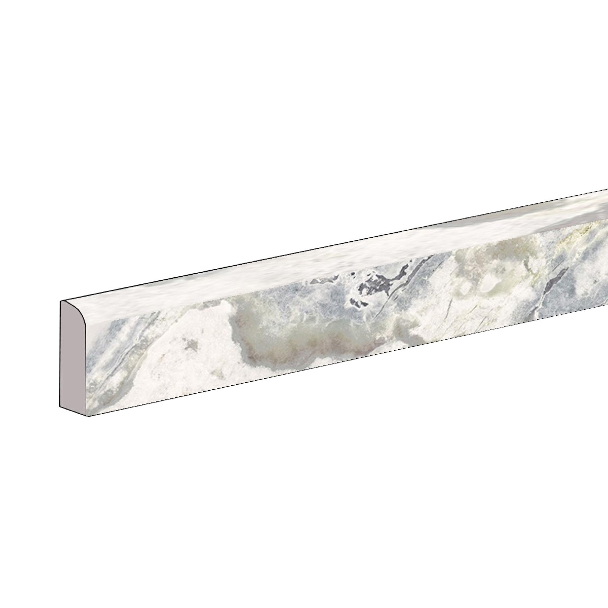 Flaviker Supreme Hedonism Dover White NAT Sockel 5,5x120 cm