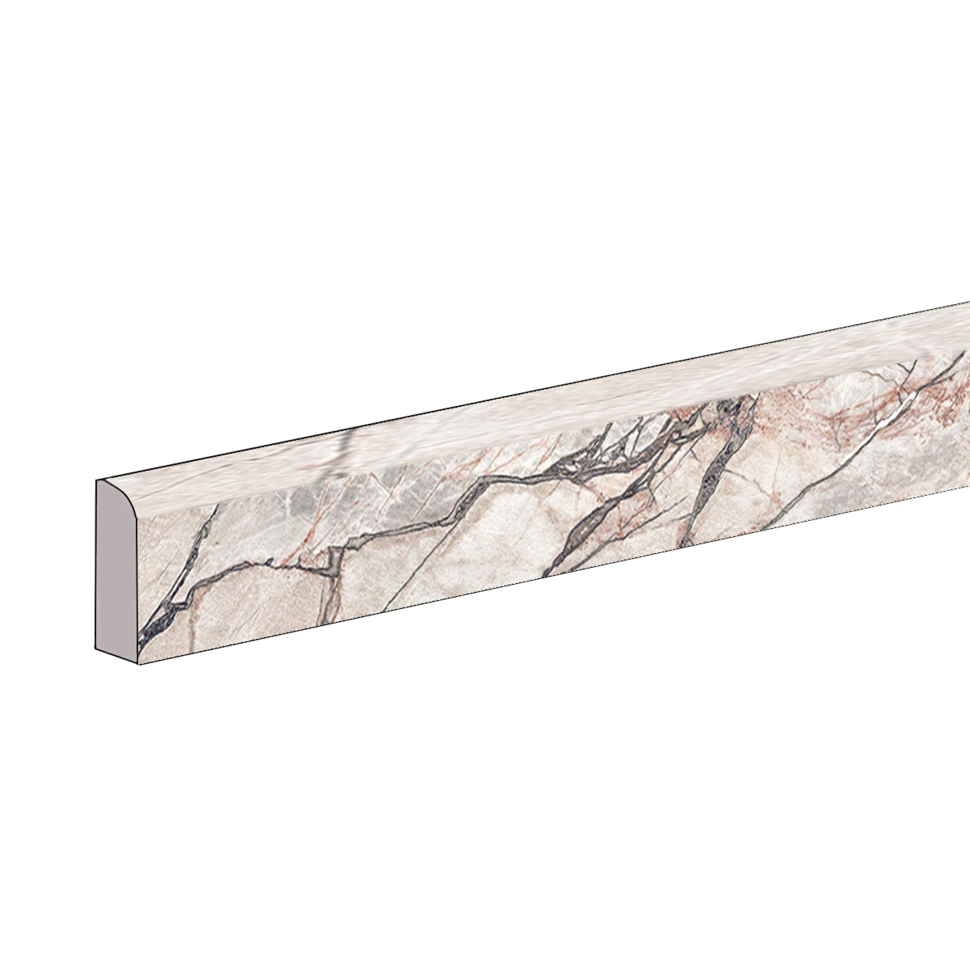 Flaviker Supreme Hedonism Quarzite Sky NAT Sockel 5,5x120 cm