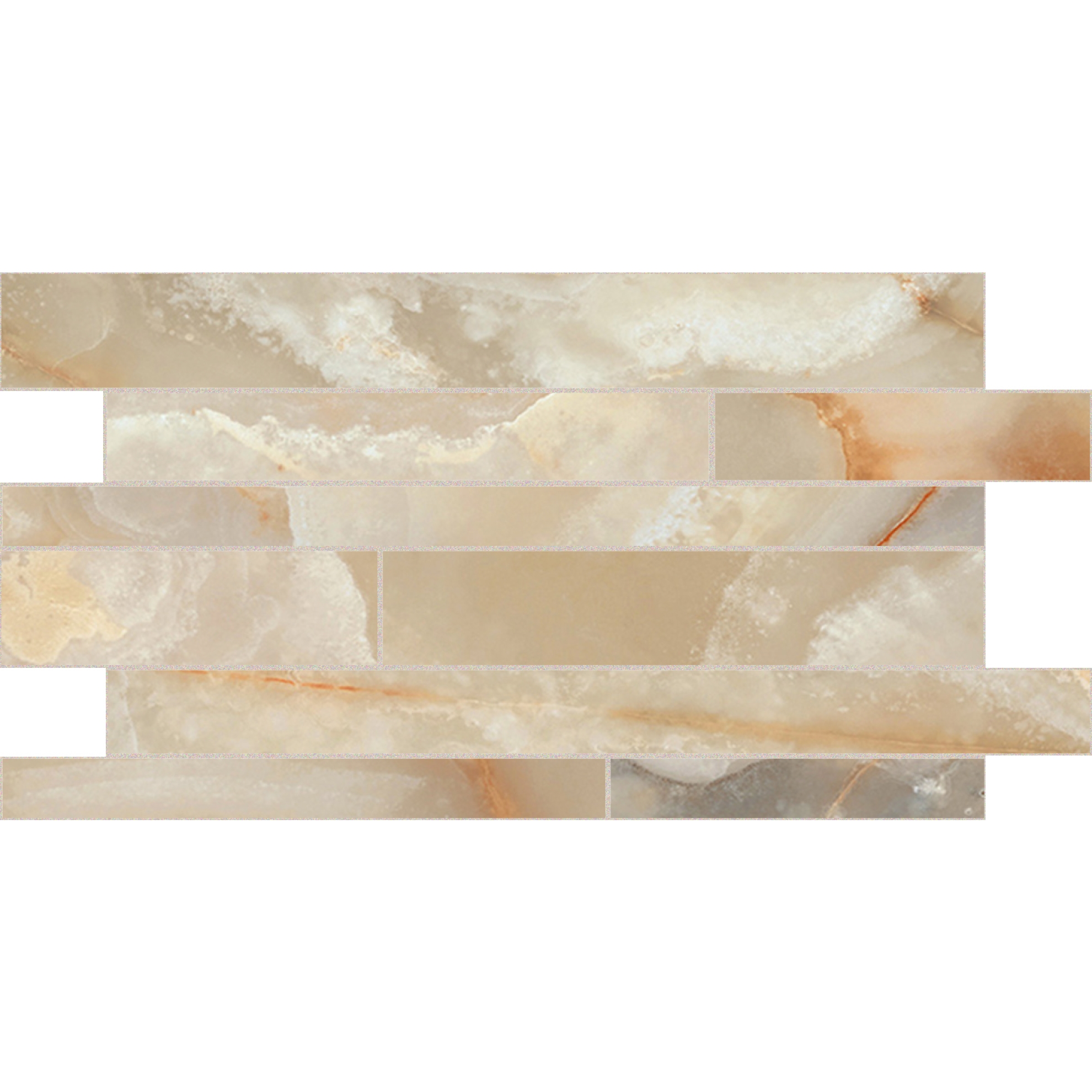 Florim Creative Design Onyx&More Golden Onyx Glossy Dekor Listello 30x60 cm