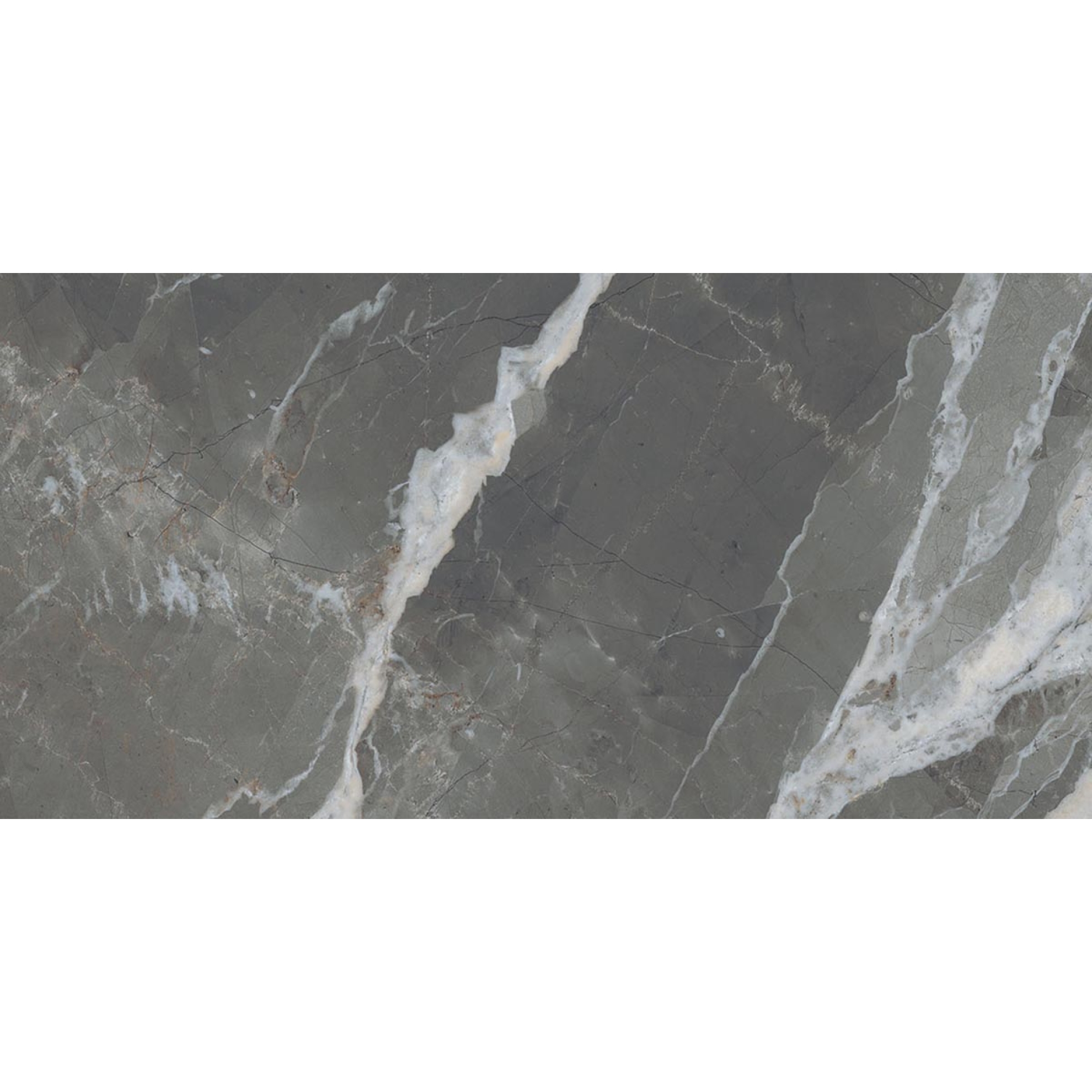 Florim Creative Design Stones & More 2.0 Calacatta Black Glossy Boden-und Wandfliese 40x80 cm