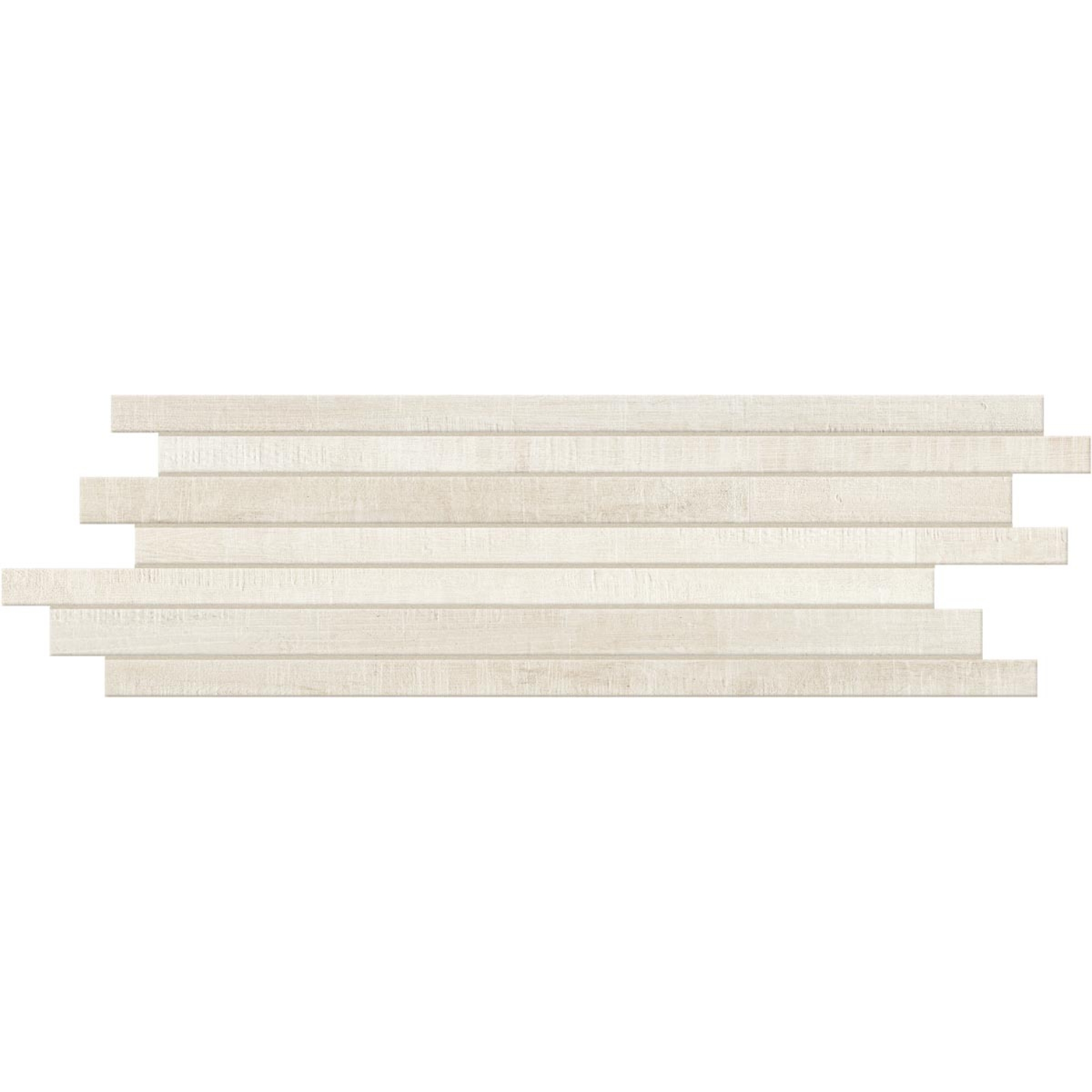 Florim Creative Design Wooden Tile White Naturale Dekor Listello 20x60 cm