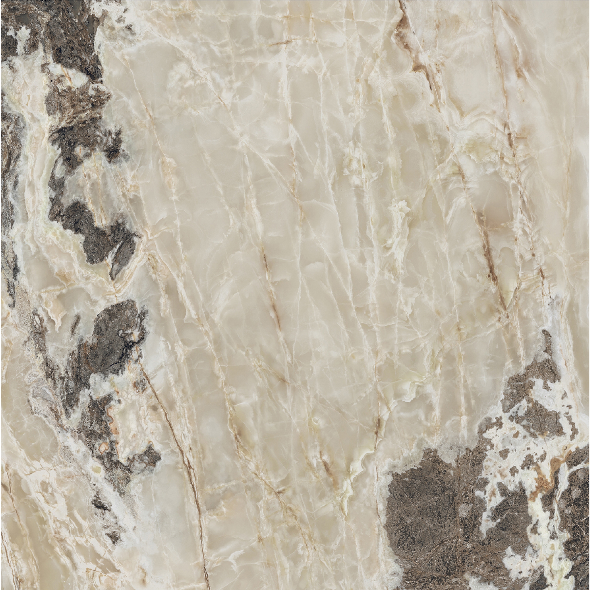 Florim Creative Design Onyx&More Golden Blend Glossy Boden- und Wandfliese 120x120 cm 6 mm