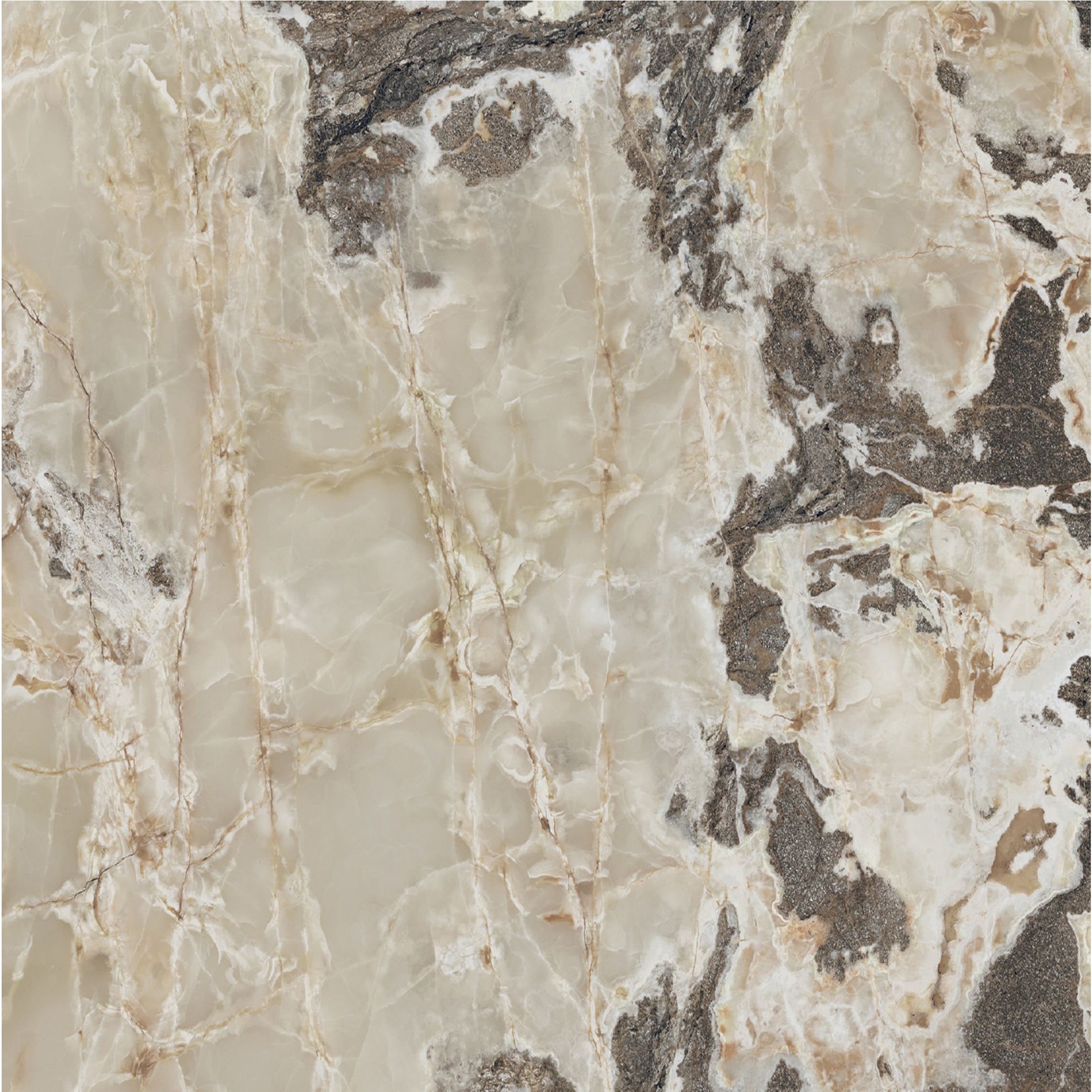 Florim Creative Design Onyx&More Golden Blend Satin Boden- und Wandfliese 120x120 cm 6 mm