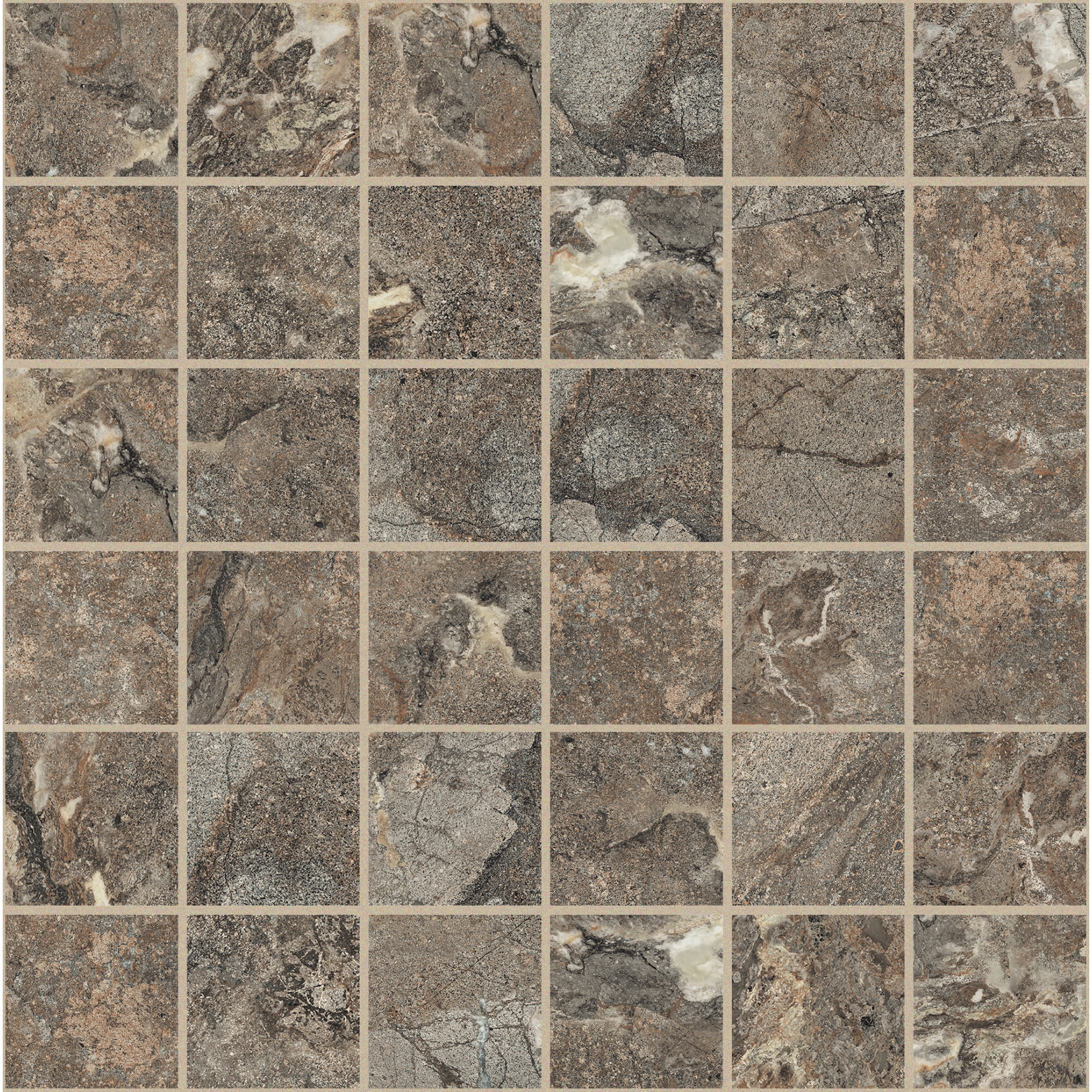 Florim Creative Design Onyx&More Golden Porphyry Strukturiert Mosaik 5x5 cm