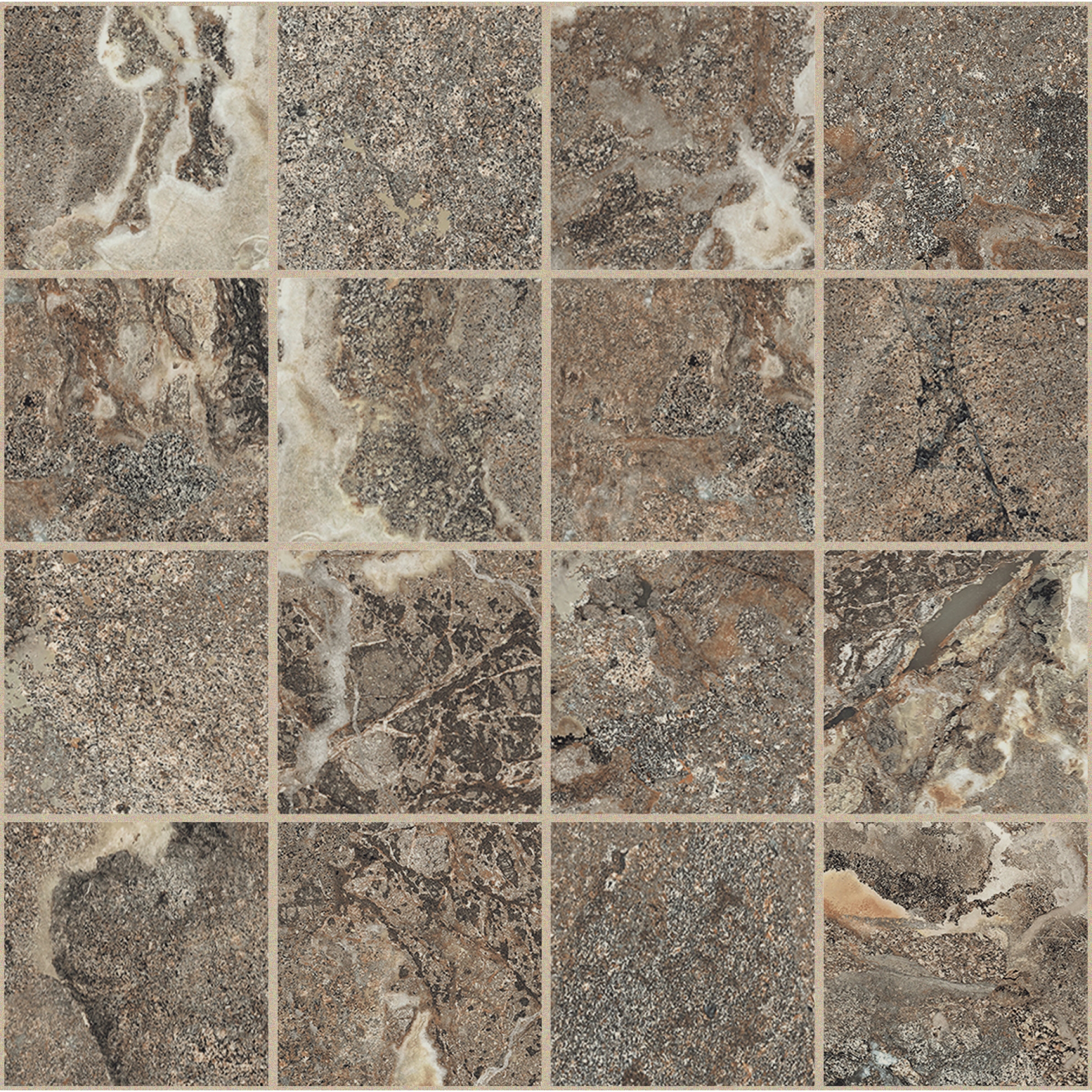 Florim Creative Design Onyx&More Golden Porphyry Strukturiert Mosaik 7,5x7,5 cm 6 mm