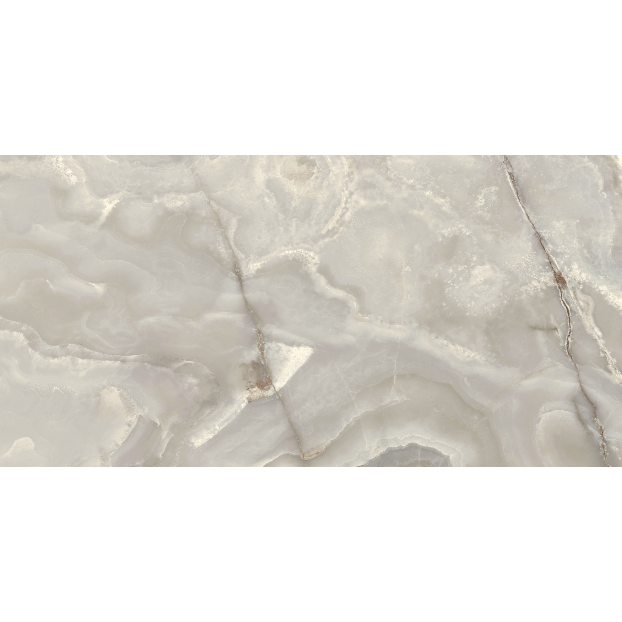 Florim Creative Design Onyx&More Silver Onyx Satin Boden- und Wandfliese 60x120 cm