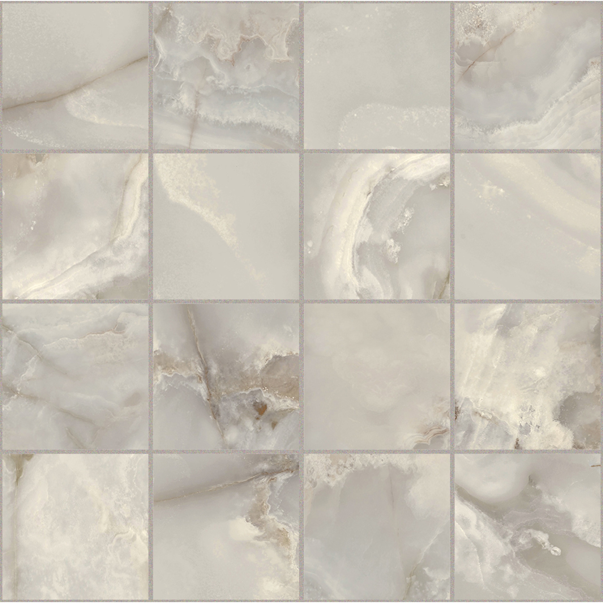 Florim Creative Design Onyx&More Silver Onyx Satin Mosaik 7,5x7,5 cm 6 mm